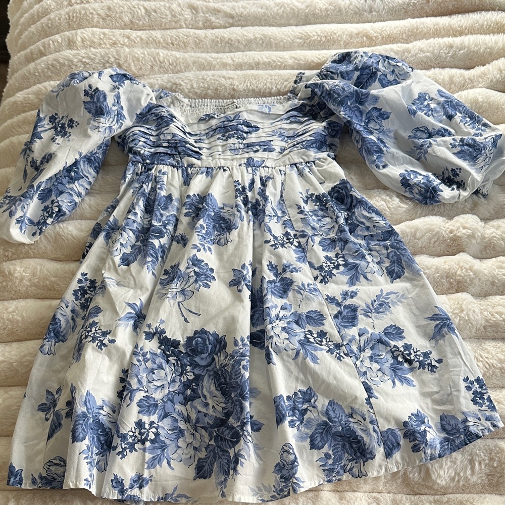 Abercrombie & Fitch Blue Floral Dress